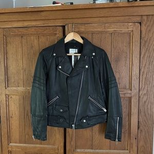 NWT Real Leather Moto Jacket